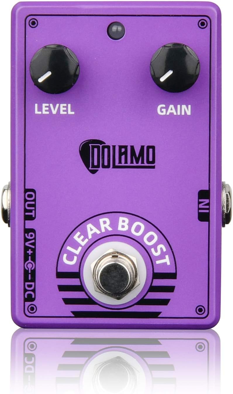 Dolamo Clear Boost Guitar Pedal, Boost Effect Pedal for Guitar,with