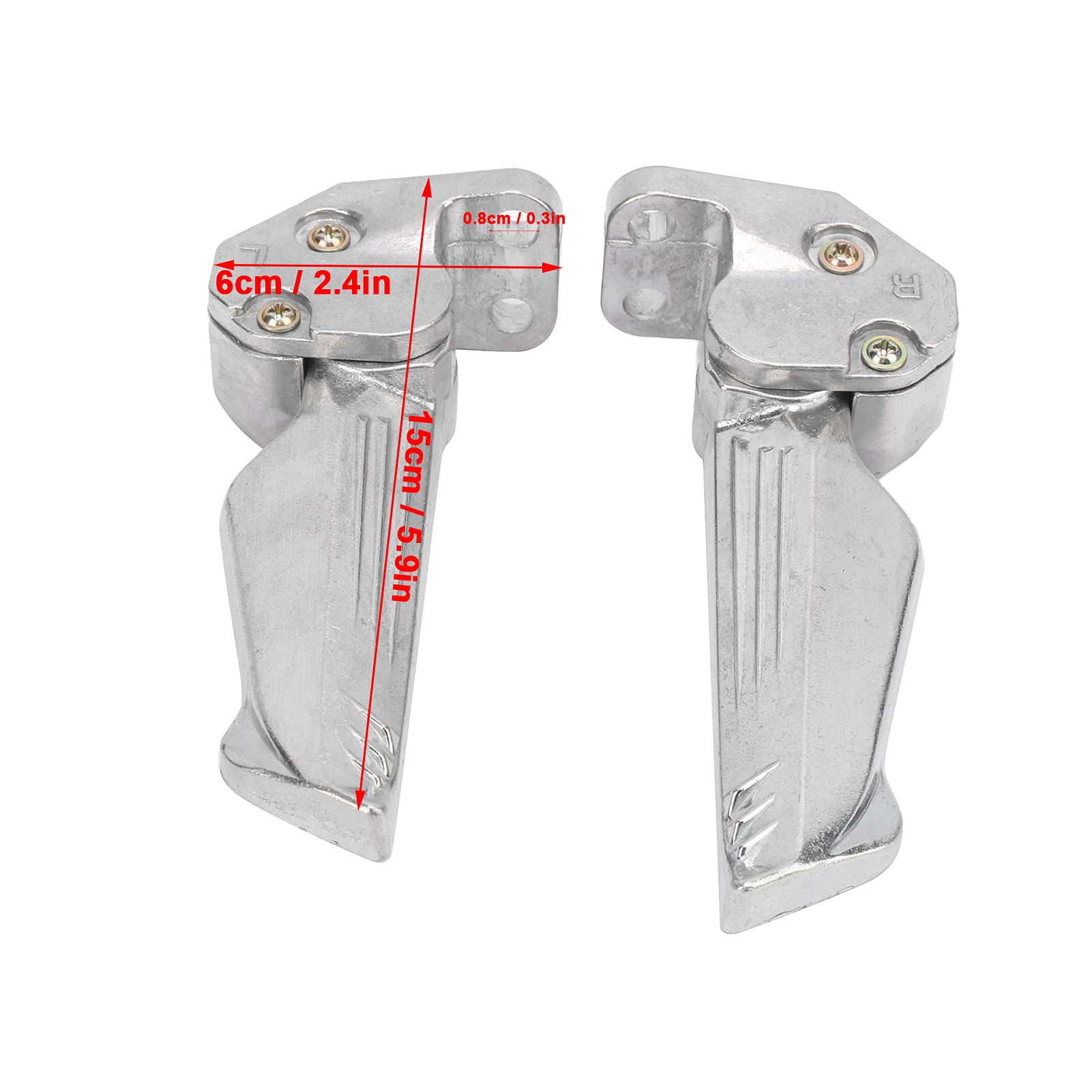 Paire De Repose-pieds De Moto Télescopiques Automatiques En Alliage D' Aluminium Avec Pince Universelle Pour Pédales/pédales Et Accessoires