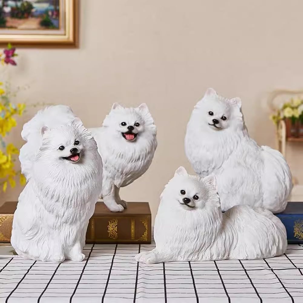 Amazon.com: Etlegor Pomeranian Sculpture, Lifelike Dog Model Dog