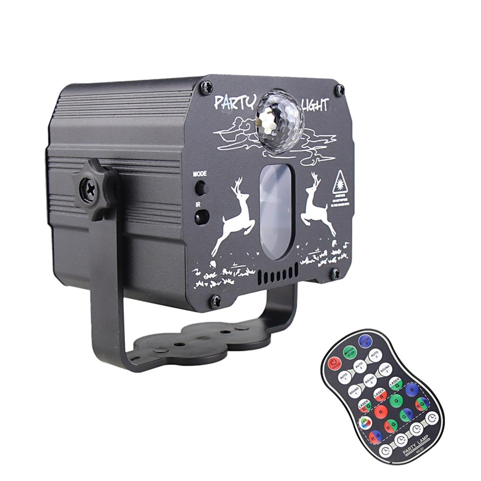 60 wzorów baterii oświetlenie dyskotekowe DJ Party R & G projektor RGB LED magiczna kula Bar sala taneczna efekt sceniczny lampa USB F2N6 Na imprezy i do klubów
