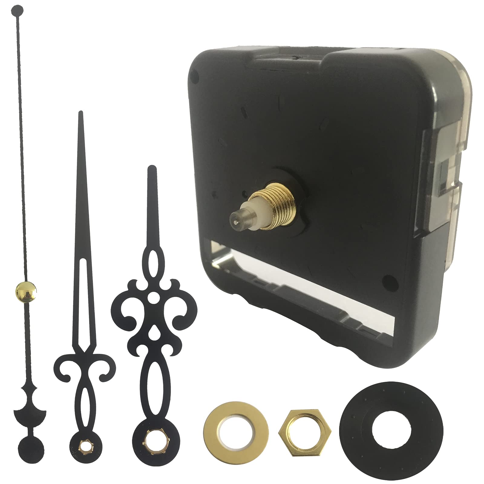 OSTAR DIY Quartz Wall Clock Movement Mechanism Battery Operated, 1/2