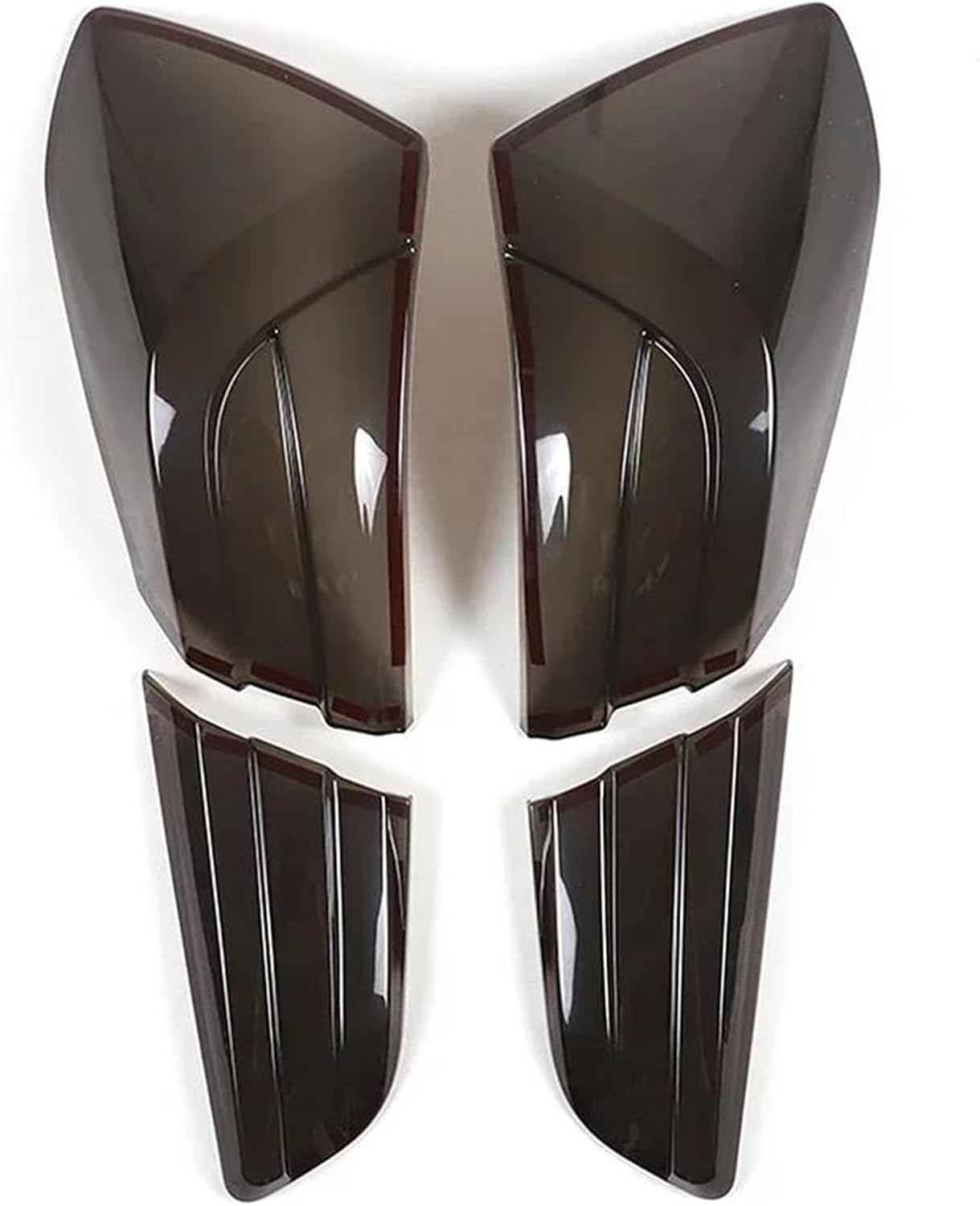 Car Rear Light Cover Trims Fits for Maserati for Ghibli 2021-2024 ABS Blackened Car Rear Taillight Turn Signal Lamp Decoration Cover Car Accessories Rear Tail Light Guard