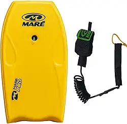 Kit Prancha Bodyboard Semi Profissional Maré Pro 39' e Fundo Rigido com Leash Maré