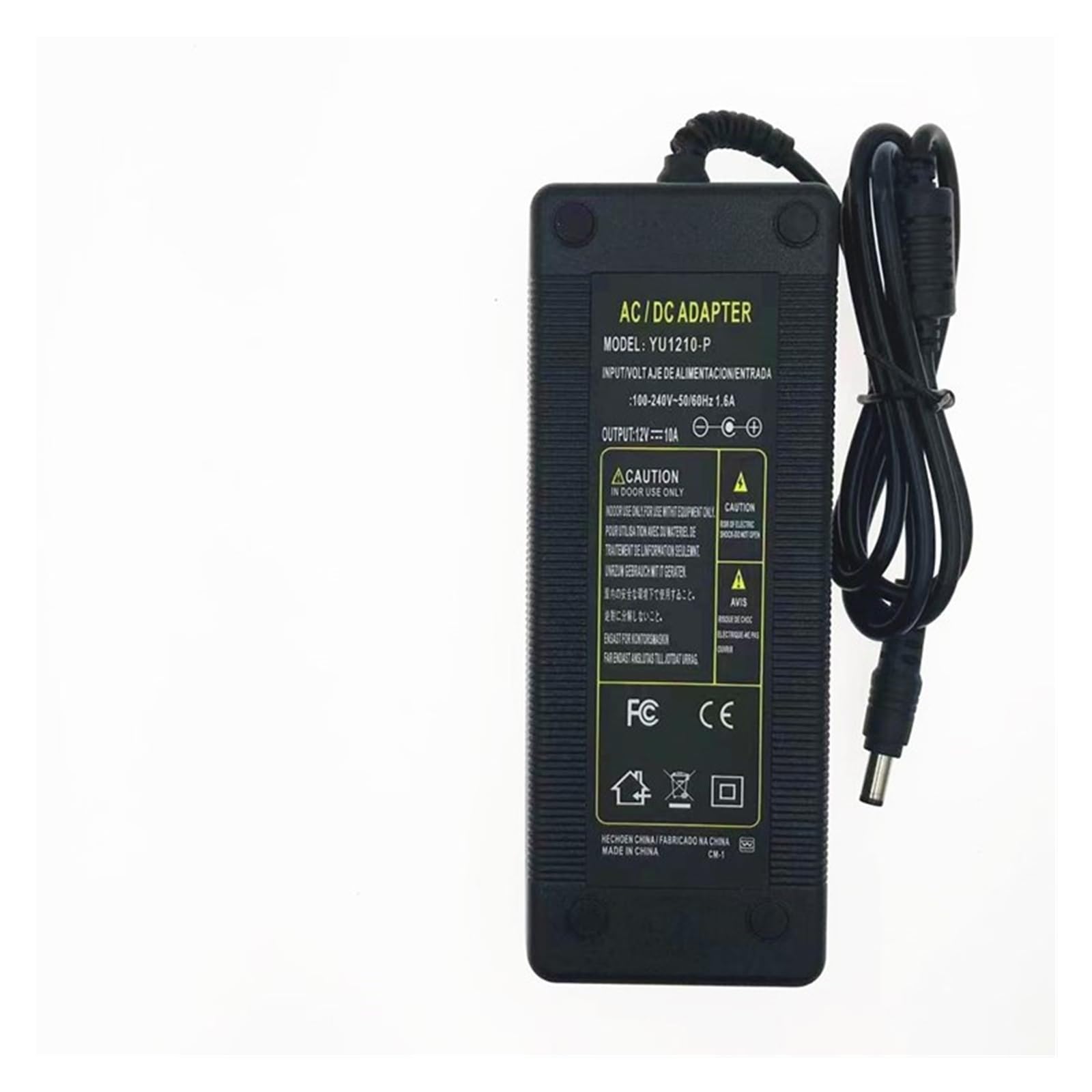 Adaptateur secteur 12V 10A 120W transformateur de tension pour affichage LED