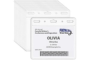 Clear Plastic 3x4 Card Holder for Effortless Badge Display (100 Pack)