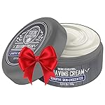Luxury Shaving Cream for Sensitive Skin- Unscented - Soft, Smooth & Silky Shaving Soap - Rich Lather for the Smoothest Shave - 5.3oz