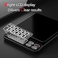 Vista 22 de Mini báscula de bolsillo para joyería y alimentos, peso digital de 35.27 oz/0.01, báscula de gramos de precisión de gramos y onzas, apagado