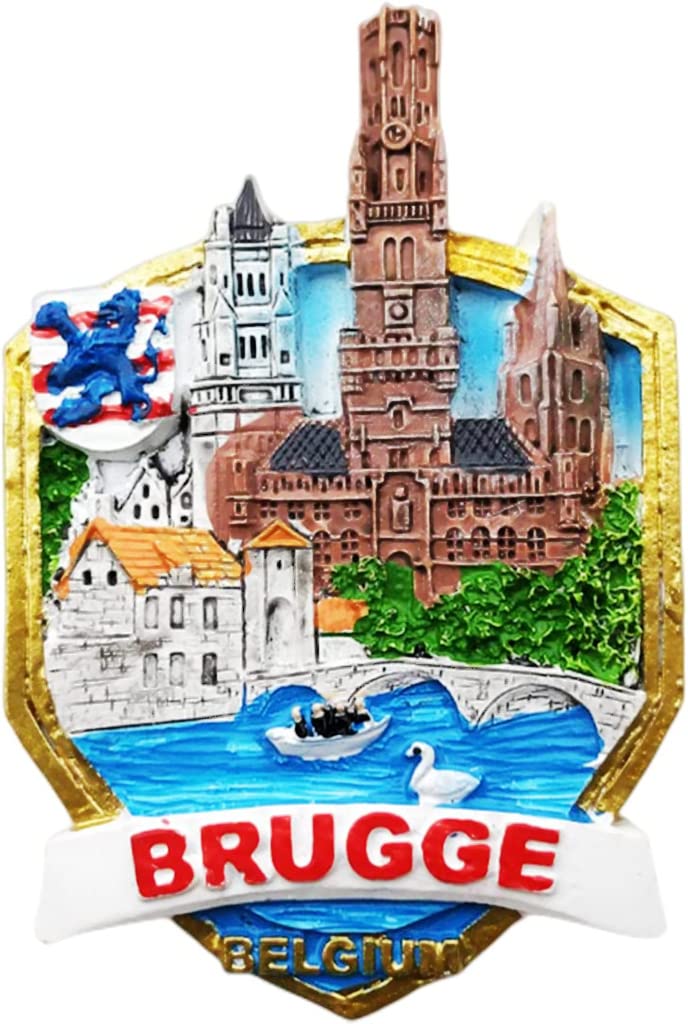 Bruges Belgium Fridge Magnet Refrigerator Magnet Decoration Magnet Sticker Souvenir Resin Crafts