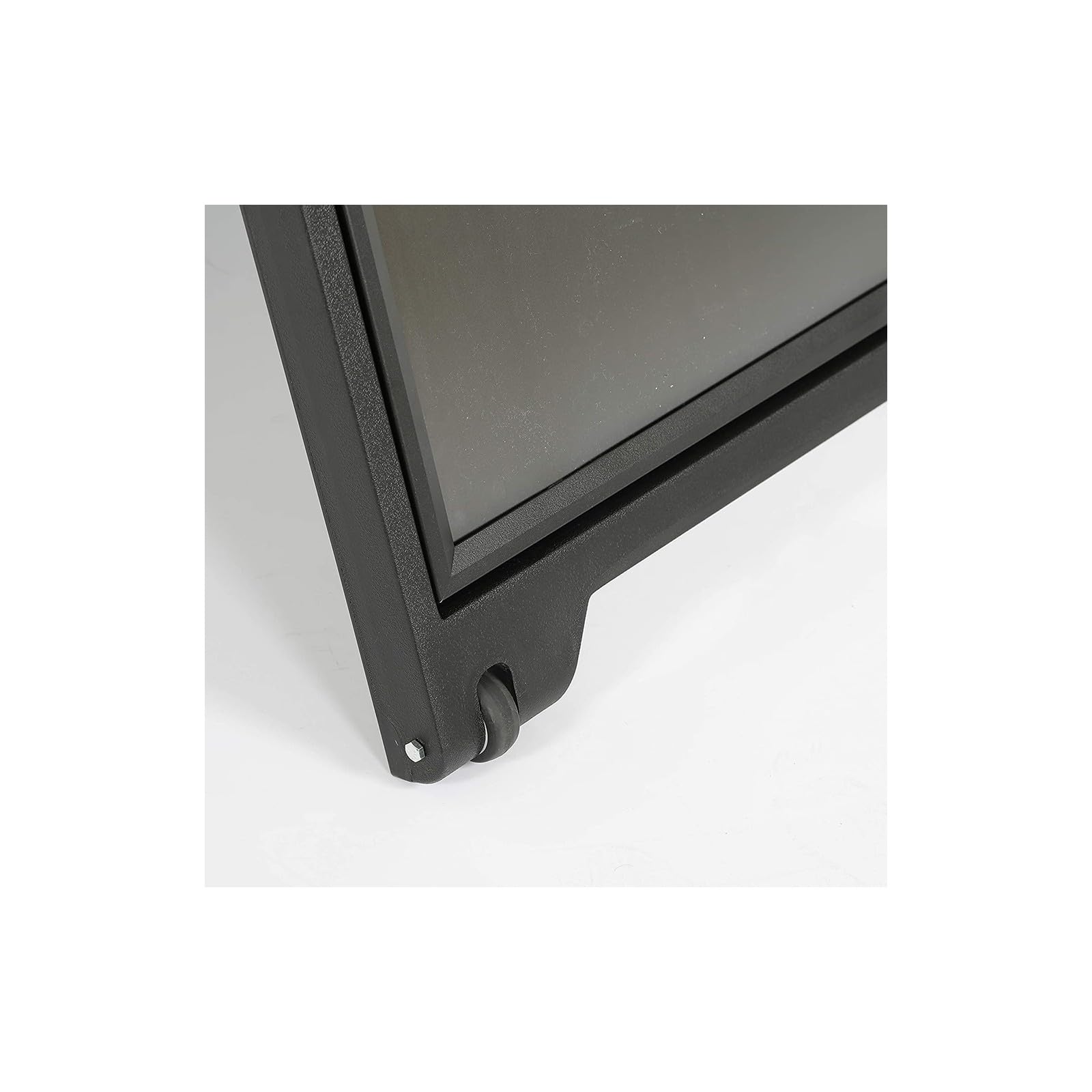 M&T DISPLAYS - Stop trottoir noir SignPro - Porte affiche extérieur sur roulettes - Noir