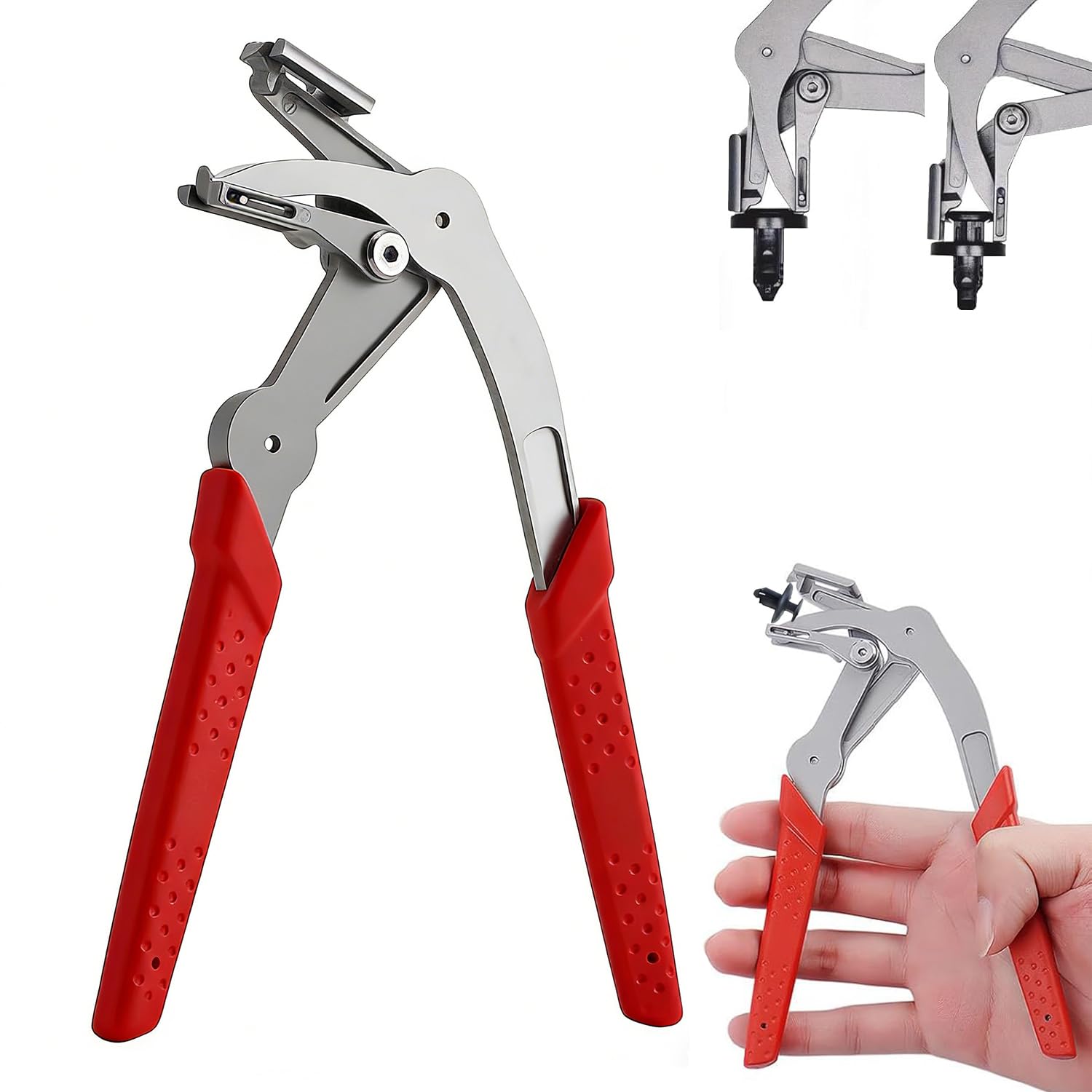 Car Clip Pliers Stainless Steel Rivet Removal Non-Slip Grip Auto Tool