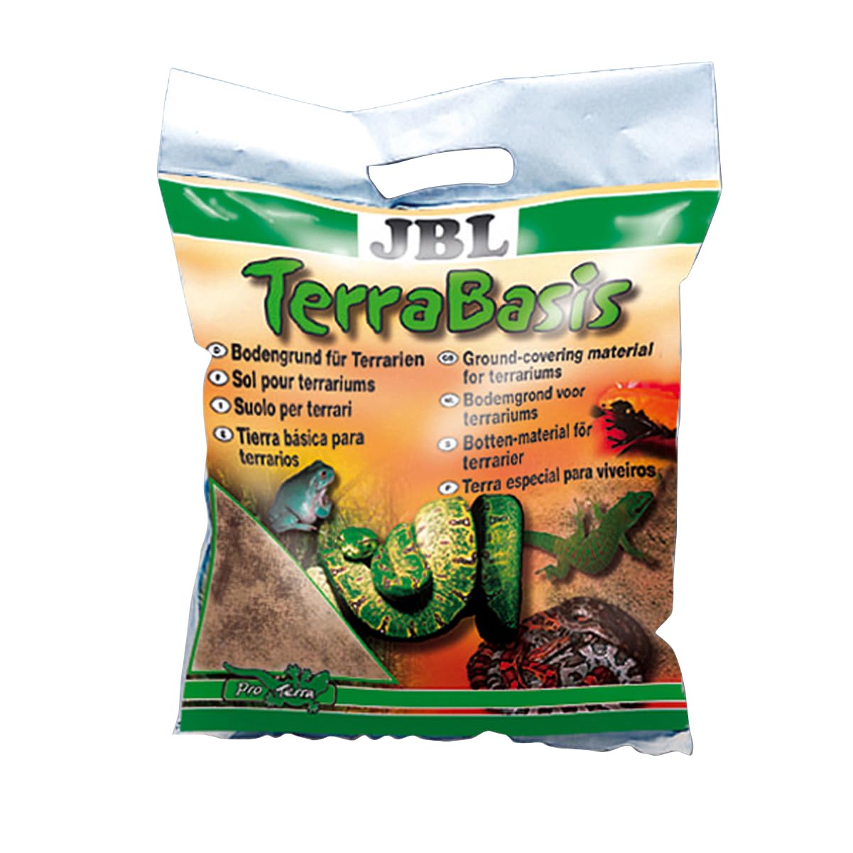 JBL TerraBasis 71010 Bodengrund für Regenwaldterrarien Spezialerde ohne Düngezusatz, 5 l