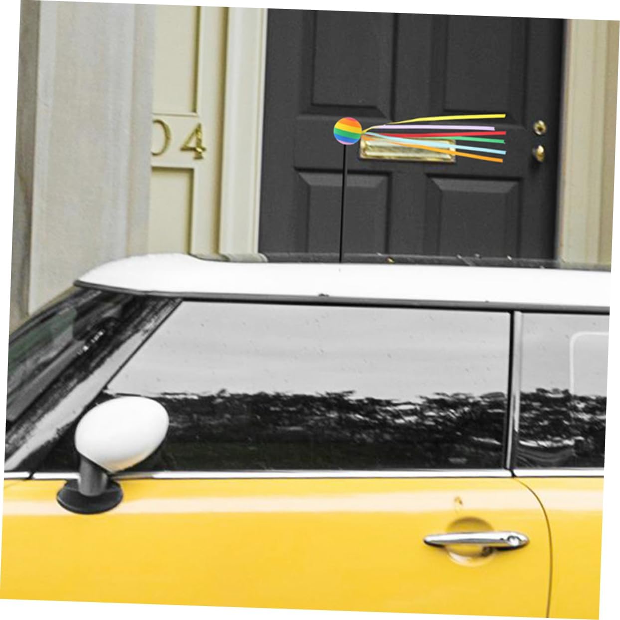 WOONEKY 2pcs Cute Car Antenna Toppers with Long Ribbon Auto Antenna Decorations for Vehicles Easy to Install Unique Design Adorable Accessories for Cars Trucks Suvs