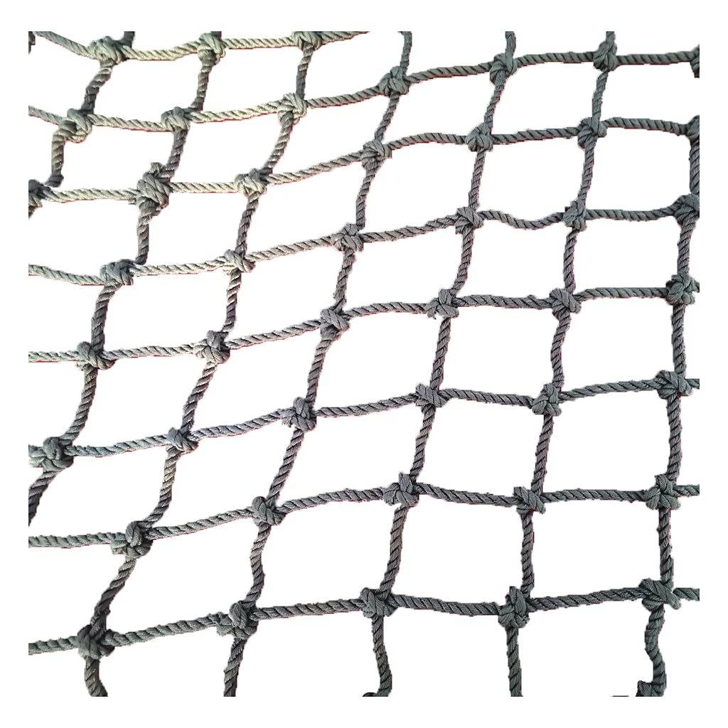 GTHTUHFD Outdoor Children'S Climbing Net Safety Net Garden Netting Balcony Protection Fence Decking Rope Net Hammock Safety Net Cargo Net Anti-Wear Woven Rope Outdoor,8x8cm-3X4m/9.8X13.12ft