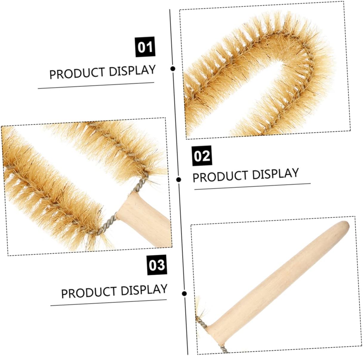Beaker Cleaning Brush Set 150ml to 500ml Laboratory Cleaning Brushes for Scientific Use Comfortable Grip and Sturdy Material