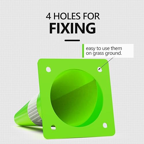 Miniatura 3 de BATTIFE - Conos de seguridad de tráfico verde lima de 15 pulgadas, conos de estacionamiento con collares reflectantes, conos de construcción de