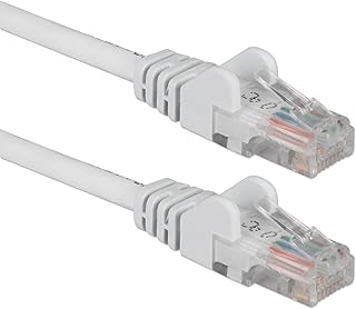 QVS CC715-75WH 75 ft. CAT6 Gigabit Flexible Molded White Patch Cord