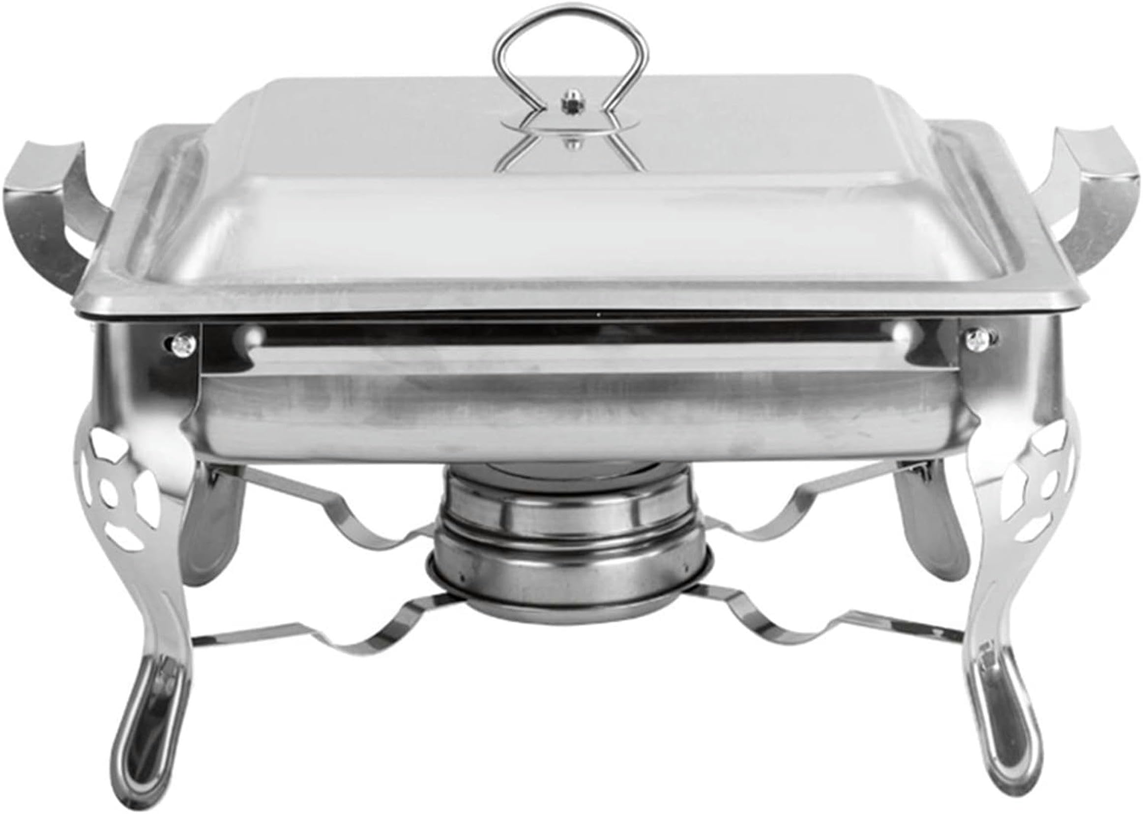 Hadecoll Stainless Steel Chafing Dish Buffet Set, Full Size Buffet Chafer Food Warmer With Food Pan, Water Pan & Alcohol Furnace For Party Banquet