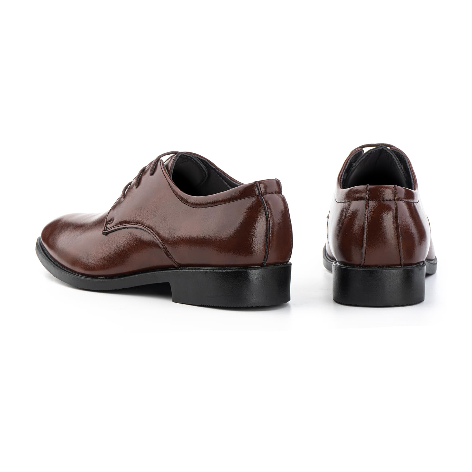 Hitmars Zapatos Oxford Hombre Zapatillas Vestir Derby Zapatos Boda Brogues Formales Cordones Clásico Traje Marrón 46 EU