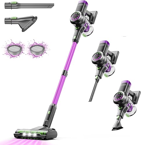 HOMPANY Aspiradora de mano, aspiradora inalámbrica para automóvil con 5KPA, mini aspiradora portátil, aspiradora de palo para automóvilhogar, color