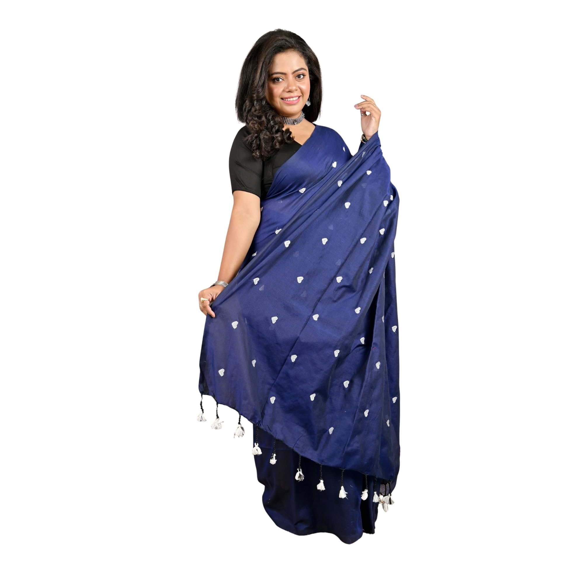 harnarmade Embroidered Pure Cotton Saree,-picture-10