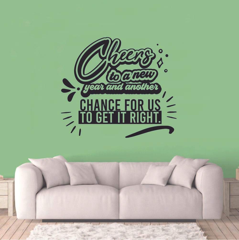 Autocollant Mural Citation Vinyle - "La Chance Est Ce Qui Arrive Quand L'opportunité..." - Design Lettrage - Neuf