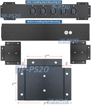 Professional Software-Controlled 5-Outlet PDU Power Switch with PC USB Connection API Support 1U Rack Mounting Kit Included