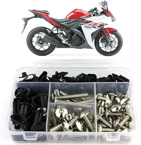 Xitomer Juegos completos de pernos de carenado, apto para YZF-R3 YZF-R25 2015 2016 2017 2018 2019, kits de montaje
