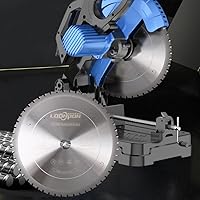 Vista 5 de Hoja de sierra circular profesional de corte de metal con punta de carburo de 10 pulgadas y 52 dientes para sierras de mesa y sierras ingletadoras