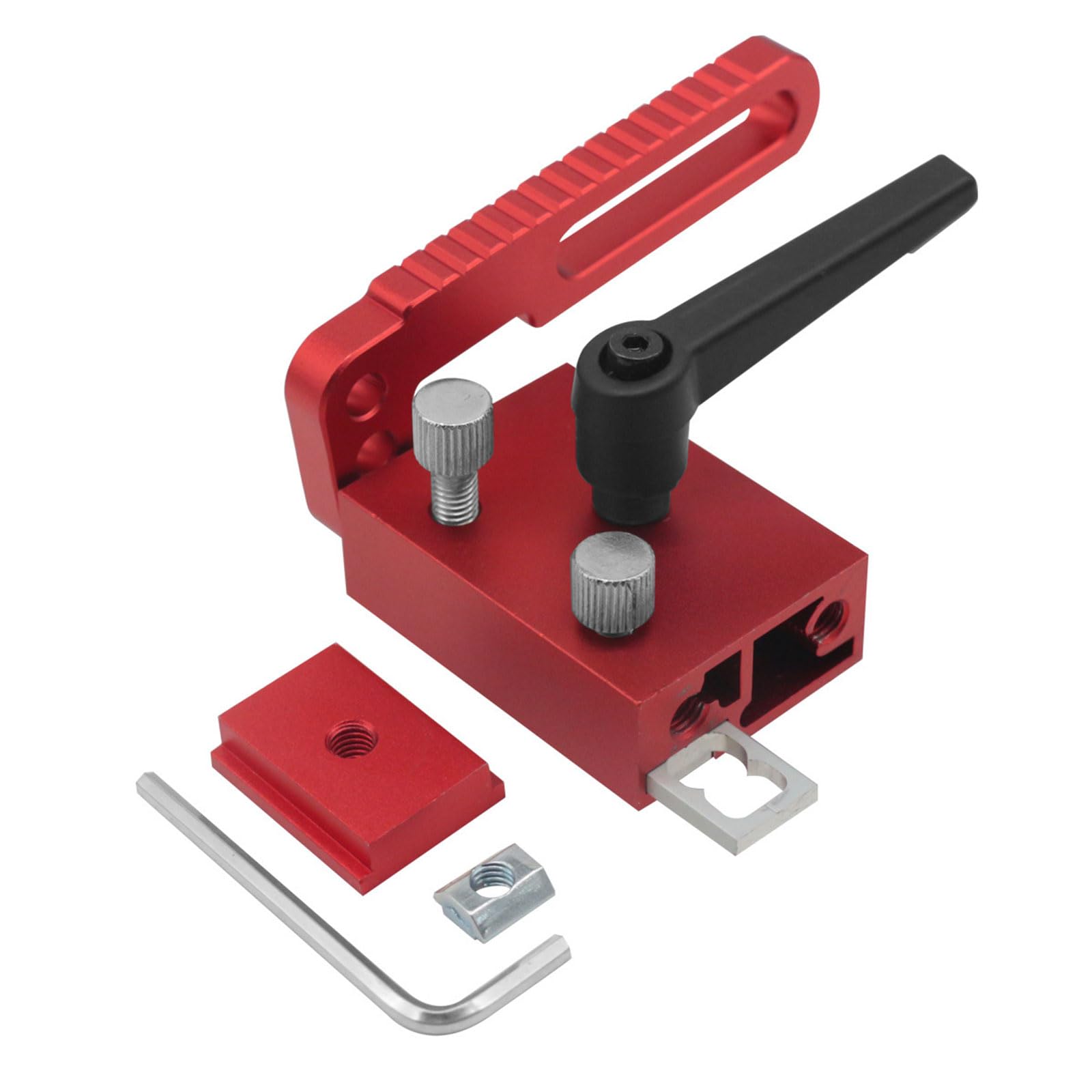 75 Type Miter Track Stop, Alloy Steel T Track Woodworking Miter Cutter Fences 75 Chutes Stopper T-Slot Limit Adjustable Stop