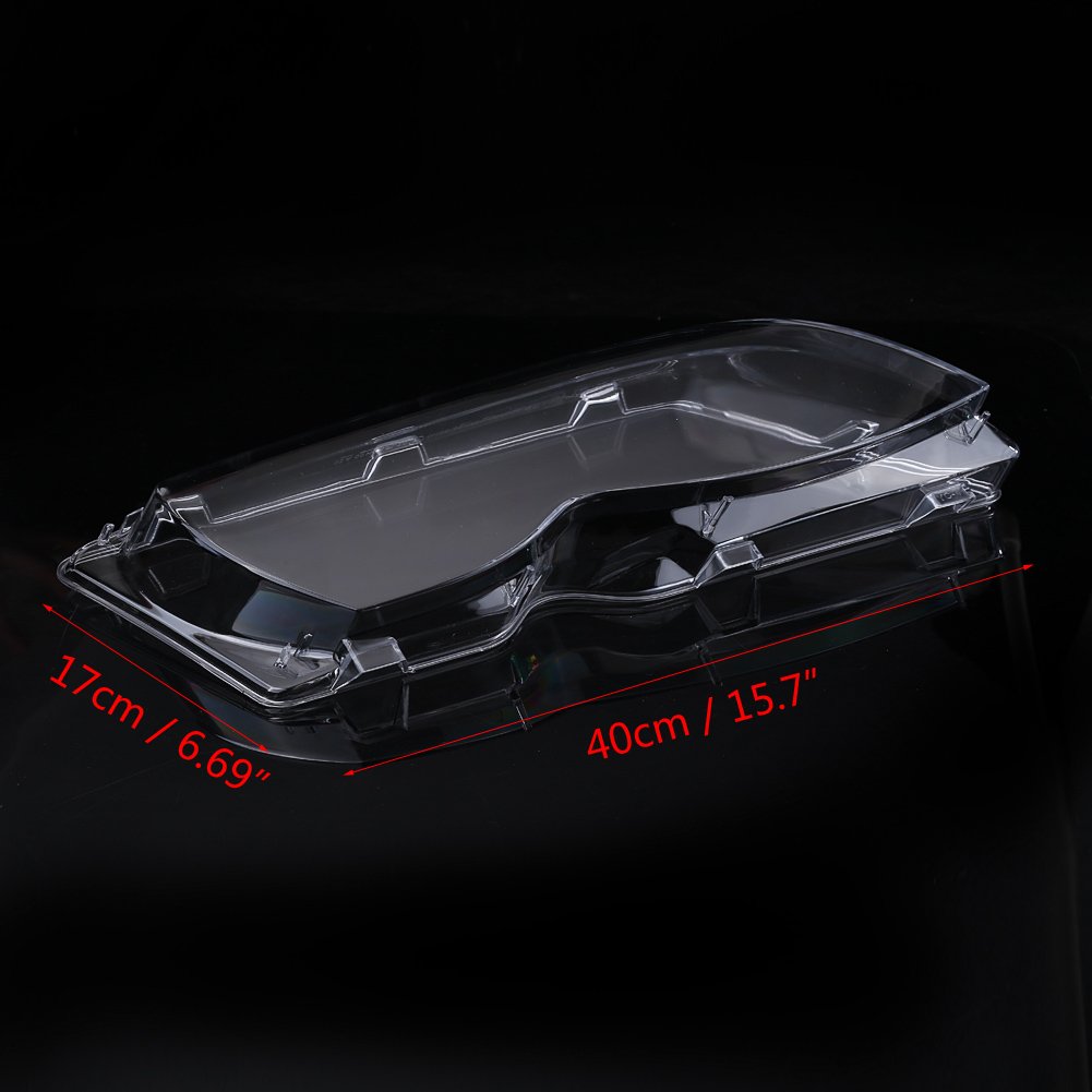 Estink Paio di Copriobiettivo Faro Anteriore Auto, 63126924043 63126924044 per E46 4 porte 320i 325i 325xi 330i 330xi 2002-2005