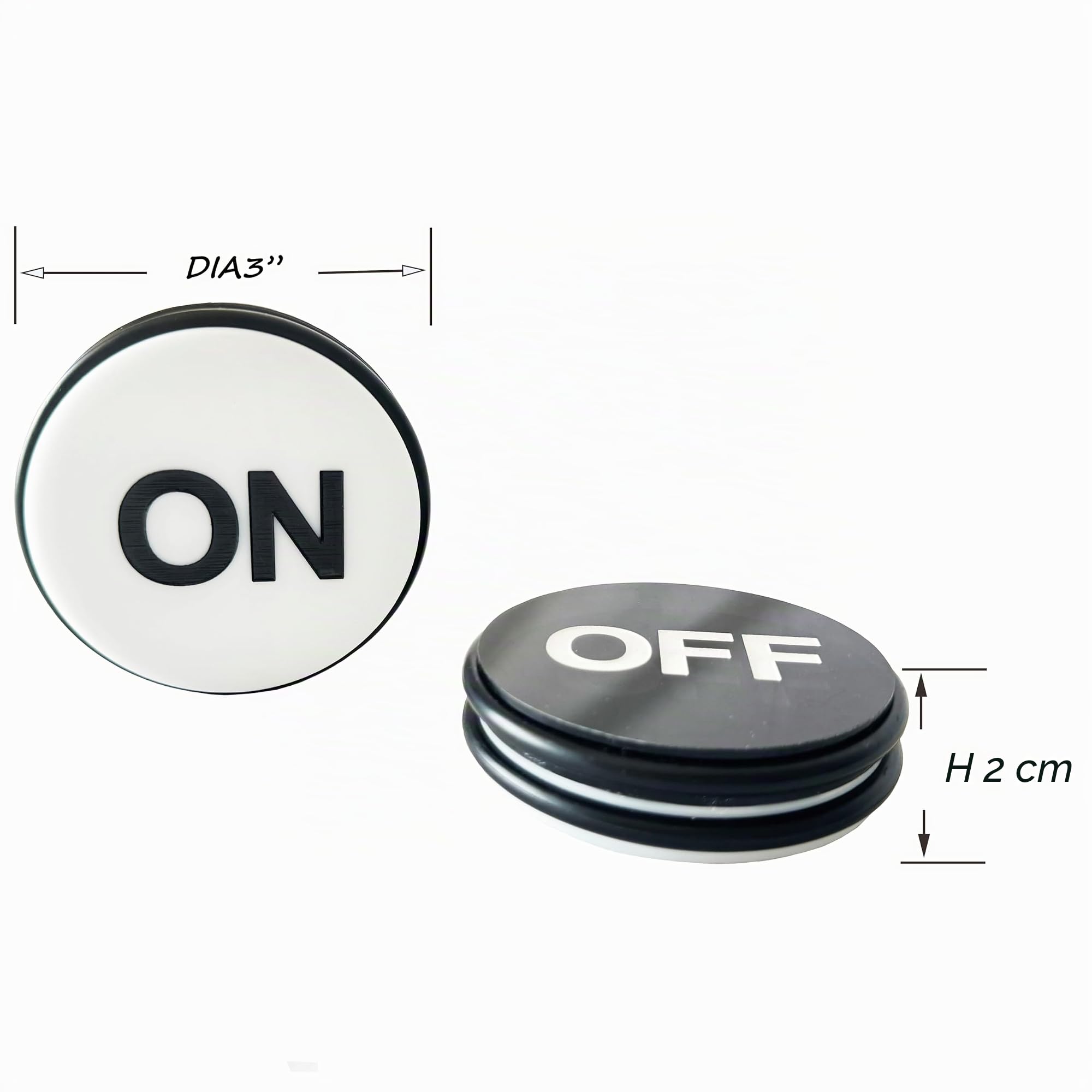 Yuanhe Casino Craps Würfel-Set, inkl. 19 mm großen, roten Präzisions-Casino-Würfeln, 5 Stück und 7,6 cm Craps On/Off Dealer Puck Button