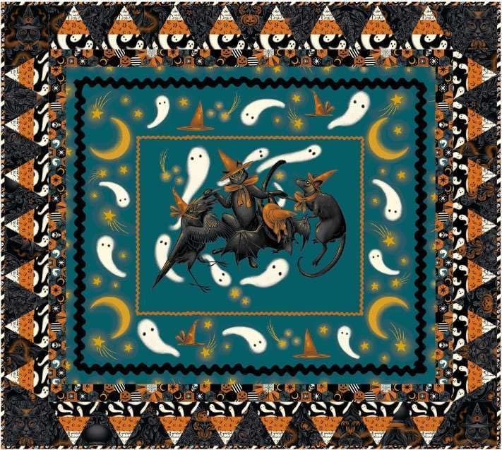 Miniatura 4 de Free Spirit Storybook - Panel de bloque de Halloween de 24 pulgadas