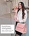 Beauty Gooodies Pink X-Large Lunch Bag for Women, Insulated Lunch Bag, Aesthetic Lunch Boxes and Classy Tote Bag Purse with Strap, Professional Ladies Bags, Chic Lunch Box