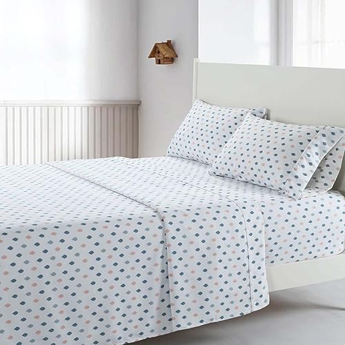 Miniatura 6 de Royal Hotel Bedding Sábanas suaves de microfibra de doble cepillado con bolsillo profundo, hipoalergénicas, resistentes a las arrugas, con estampado