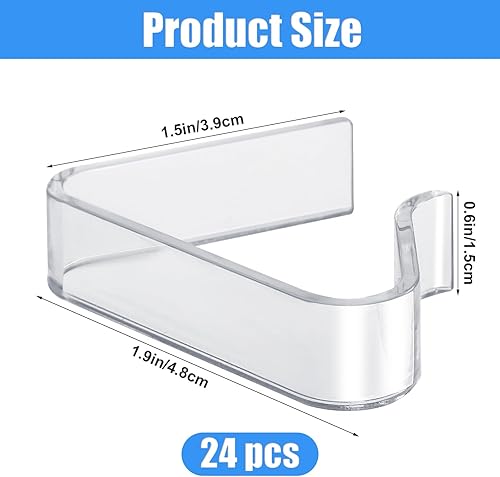 Miniatura 2 de 24 clips de plástico para mantel, soporte transparente para mantel a prueba de viento, abrazaderas para mantel de picnic, para hogar, boda, fiesta,