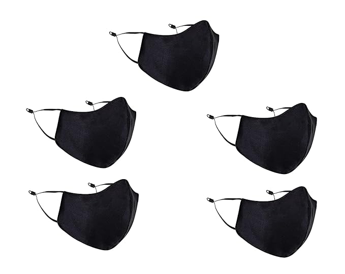 WILLFE Reusable Digital Printed Designer Mask with Melt Blown Filter Cloth Face Mask Breathable And Skin Friendly Adjustable Ear Loop and Ear Saver Strap for Men & Women,