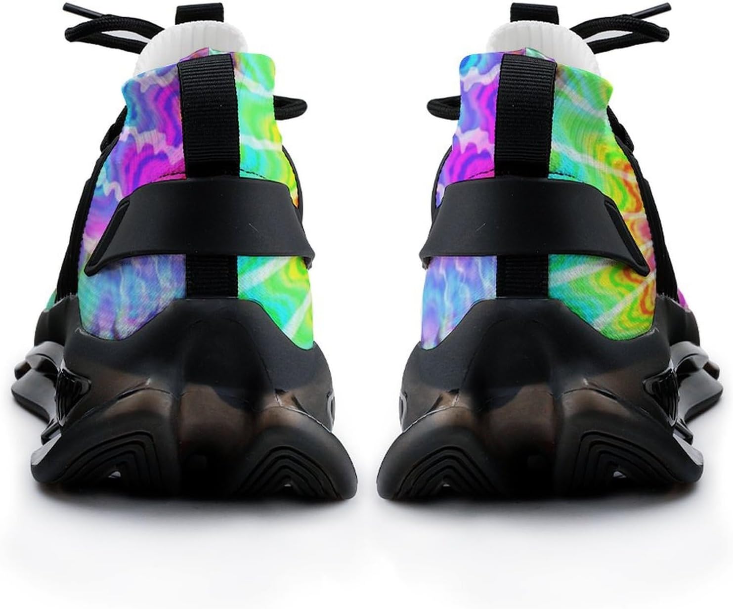 Tie Dye Rainbow Colourful Lightweight Women's Sneakers Running Tennis Shoes Walking Sportswear Gym Travel for Men