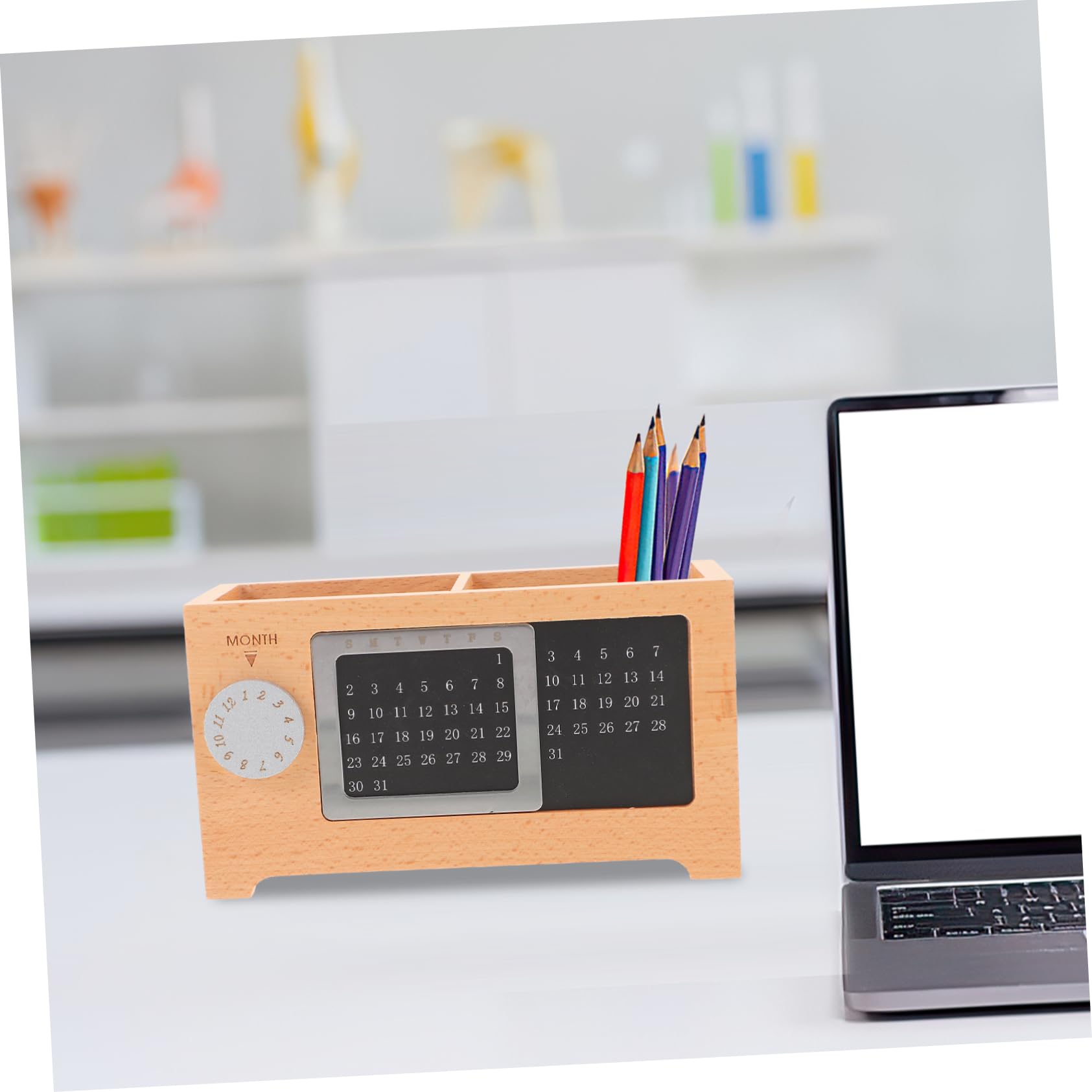 TEHAUX Stiftehalter mit Mehreren Fächern Schreibtisch Organizer für Büro und Zuhause Dekorativ Große Kapazität