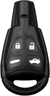 Compatible With Saab For 9-3 2003 2004 2005 2006 2007 4ボタン式リモコンキーのシェルケース カバーケースの交換用 カーアクセサリー