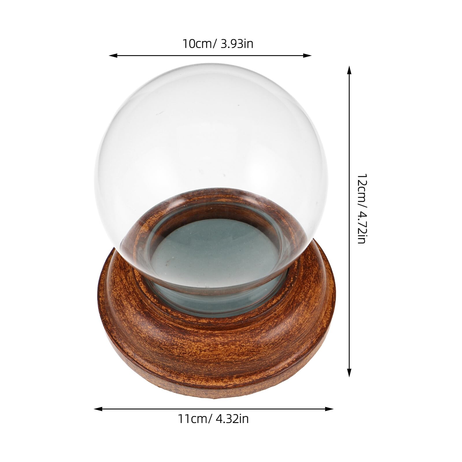 Dôme en Verre pour Boule à Neige DIY Base en Résine