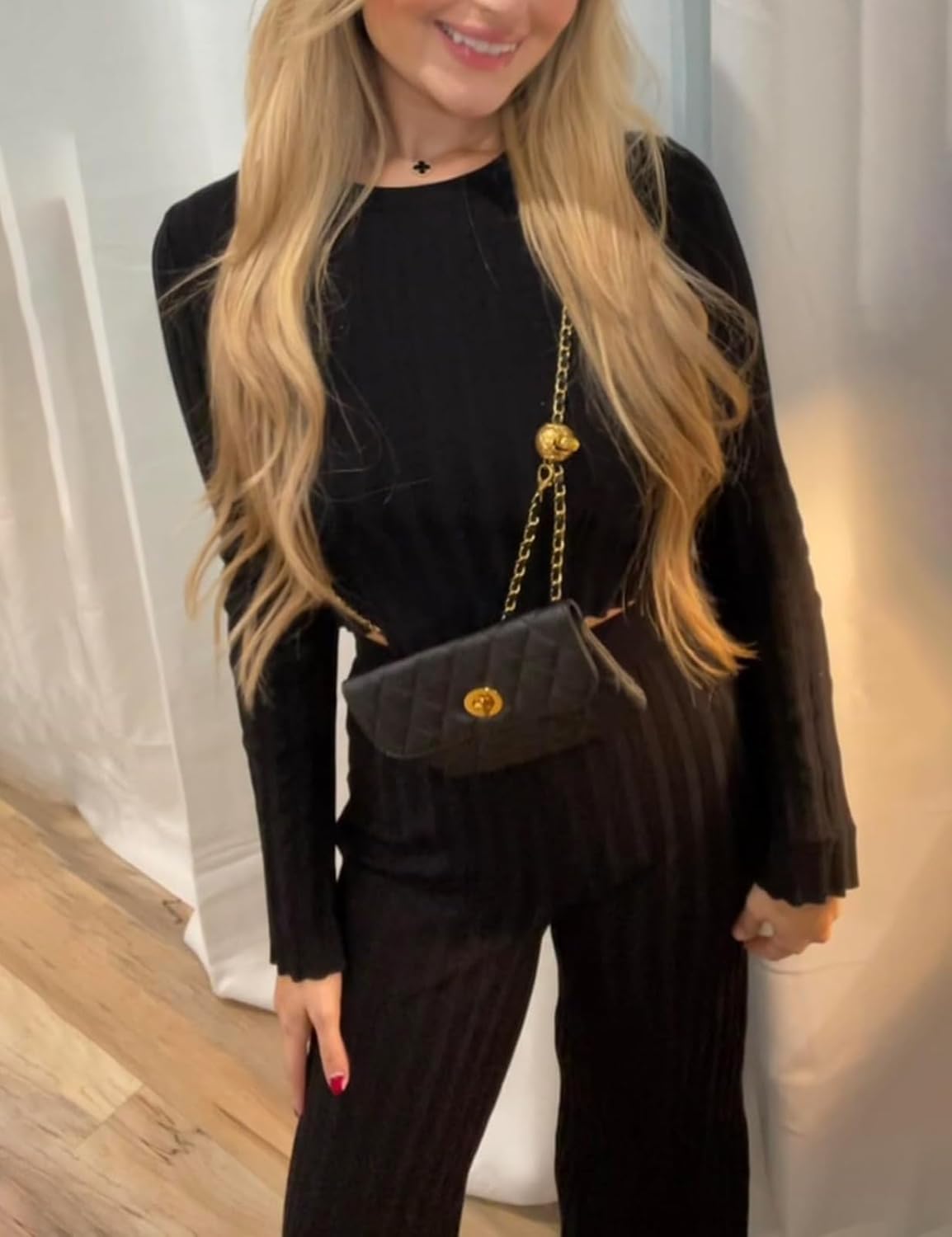 Leather Chain Belt Bag for Women Crossbody Waist Purse Fanny Pack Fashion Evening Clutch Mini Handbag Detachable - Image 4