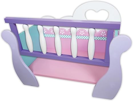 Lissi Wooden Baby Doll Cradle, Multicolor