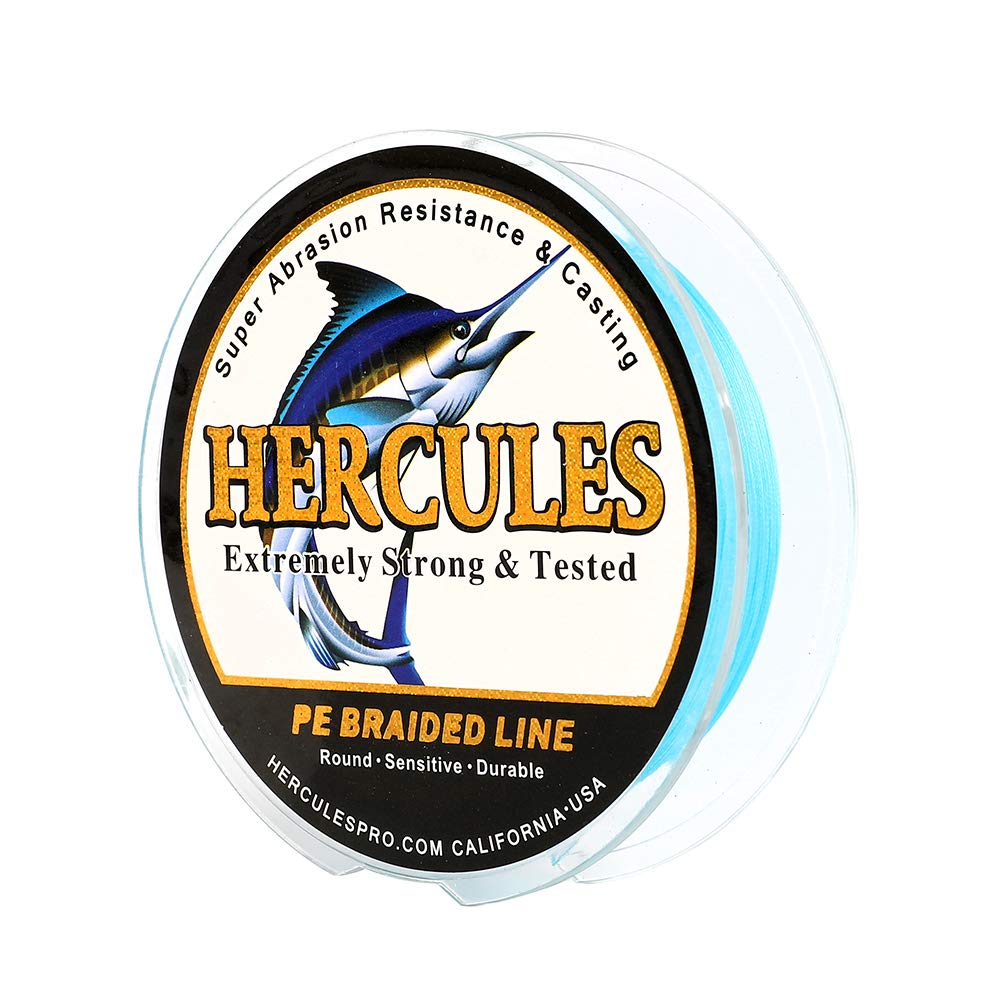 Hercules Super Cast 100M 109 Yards Braided Fishing Line 70 LB Test for Saltwater Freshwater PE Braid Fish Lines Superline 8 Strands