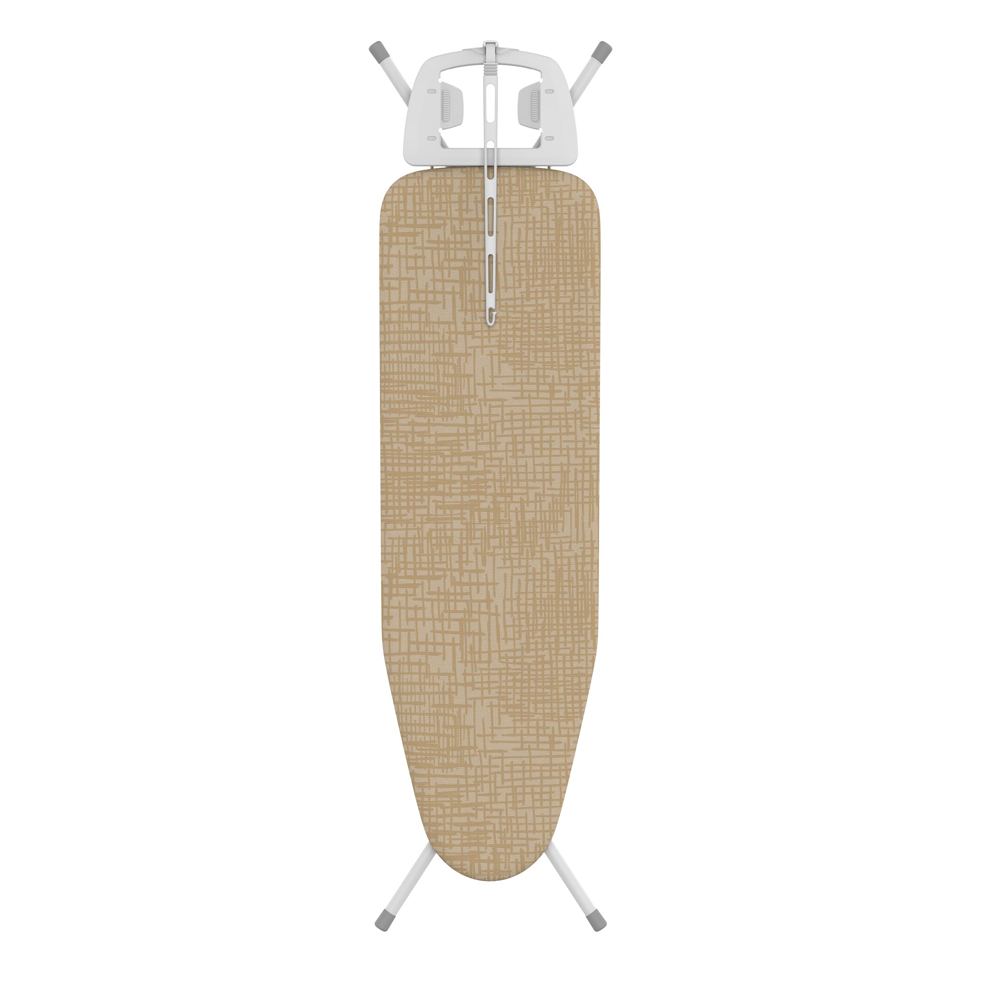 Rörets Asse da Stiro Exclusive White - Struttura in Acciaio con Grande Ripiano per Ferro, Regolabile in Altezza 75-97 cm e Sistema di Chiusura - 38 x 120 cm