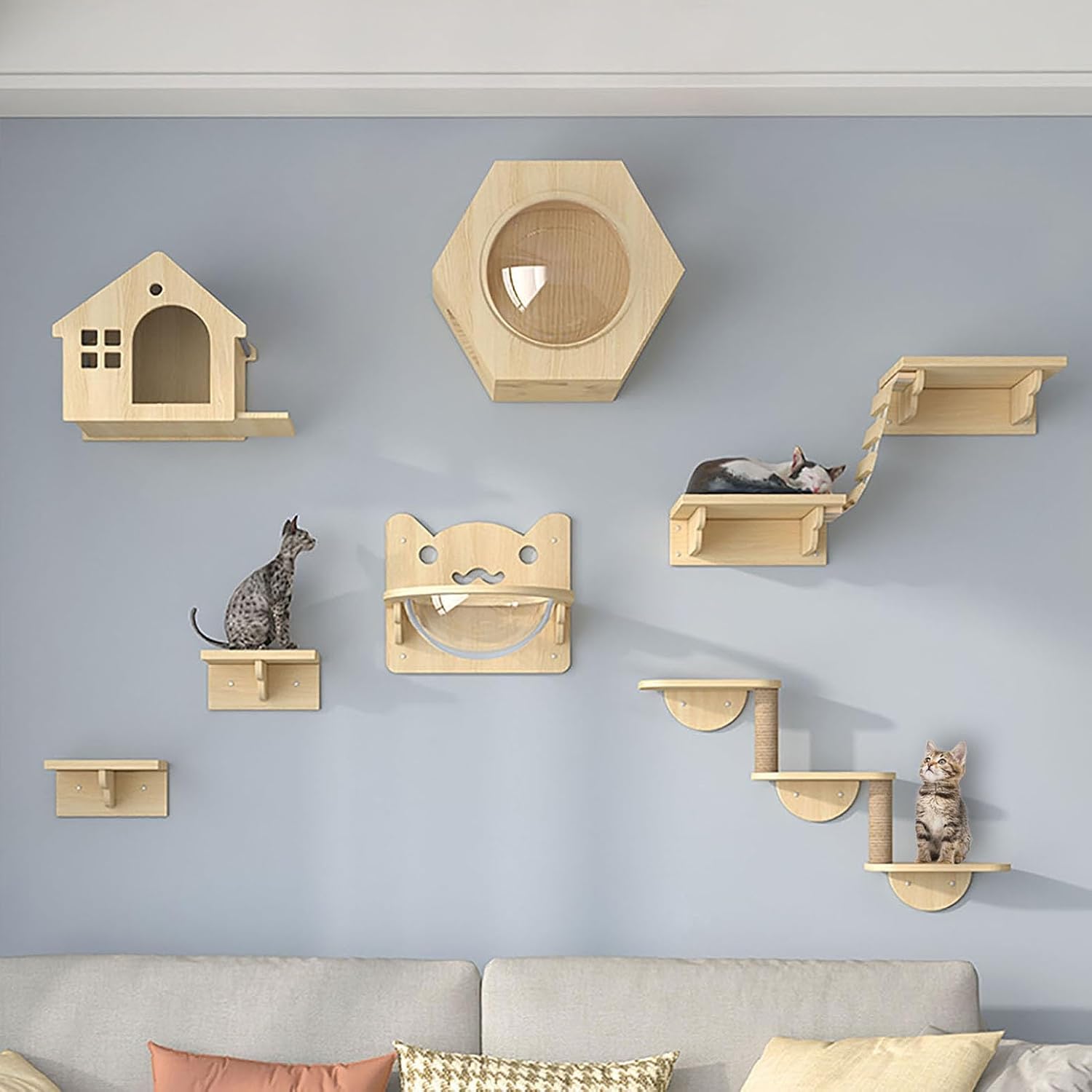 CozyMeow 突っ張り型キャットタワー 高さ235-260cm Amazon | CozyMeow