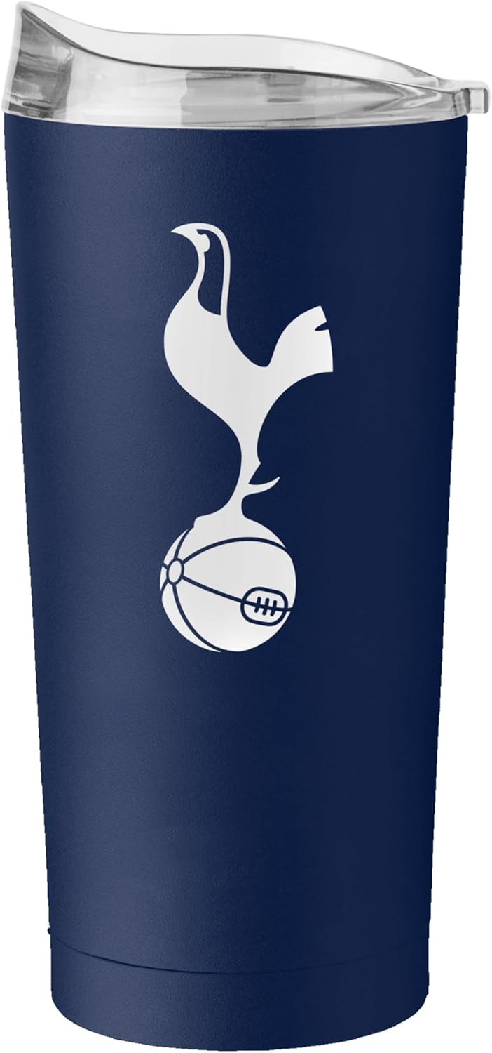 Logo Brands International Soccer 20 oz Stainless Steel Tumbler - Double Wall, Powder Coated Insulated Cup – Sleek And Durable- Keeps Drinks Hot Or Cold For Hours