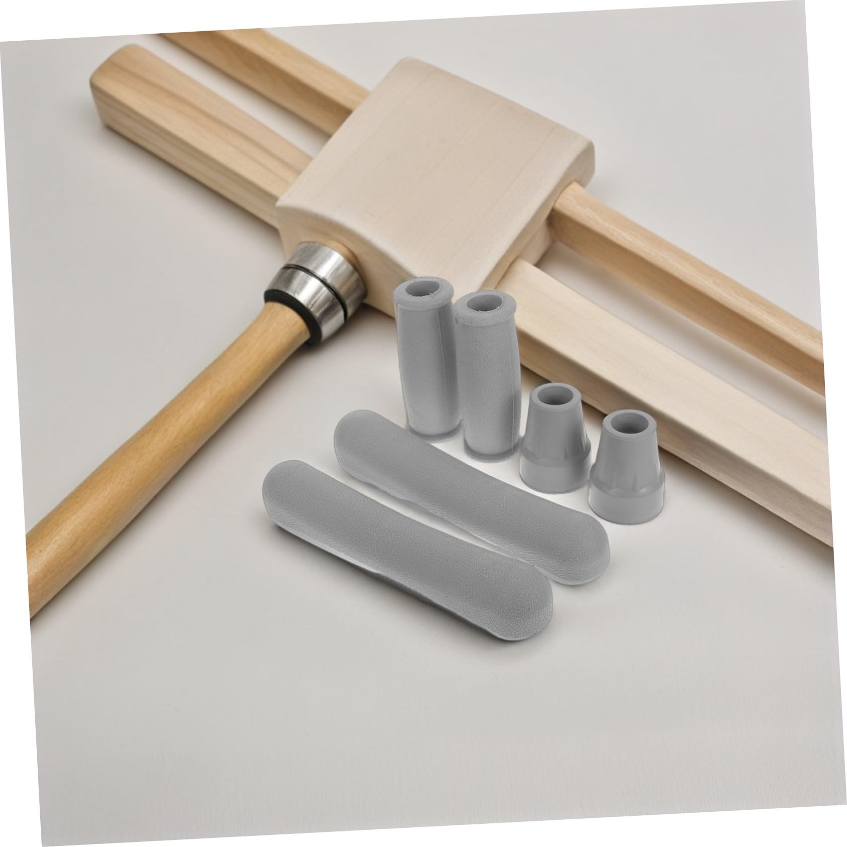 FOMIYES 4 Set Di Cuscinetti Per Stampelle Inferiori Impugnature Di Ricambio Per Stampelle Cuscinetti Per Le Mani Accessori Per Bastoni Da Passeggio Punte Per Stabilità Punte In Gomma