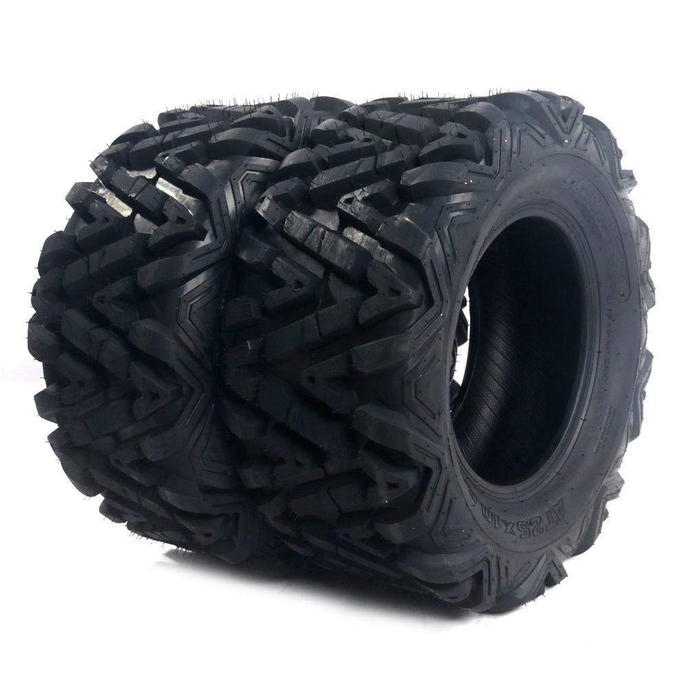 TUFFIOM 22x7-12 ATV Tires Set of 2 for All Terrains, Mud Sand Off-road ATV UTV Tire for Trail Vehicles, 6 PR, Deep Tread, Tubeless