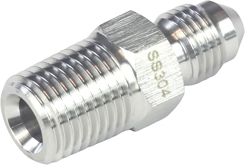 Miniatura 38 de HFS (R) Adaptador macho NPT de 1 pulgada a 1 pulgada JIC macho Conector de tubería de montaje de tubo de acero inoxidable 304