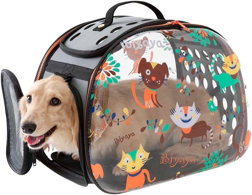 ibiyaya Transparent Hardcase Carrier, Dogs and Cats